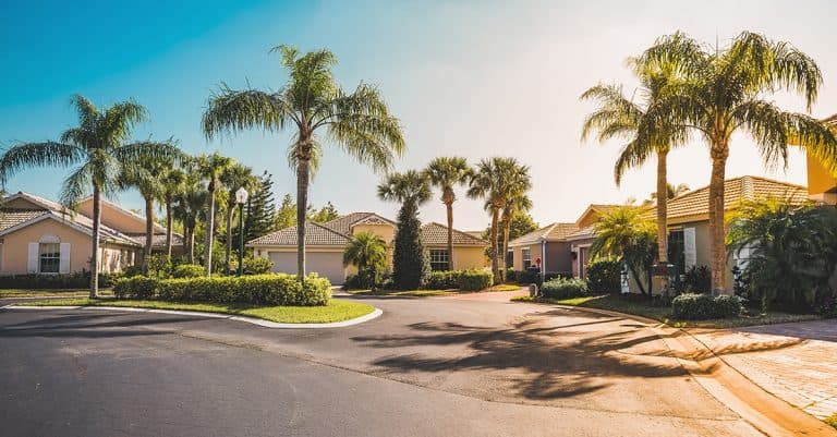 Florida HOA community aerial view